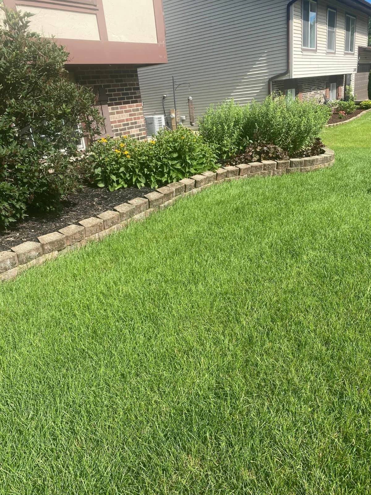 Lawn in McHenry recently mowed