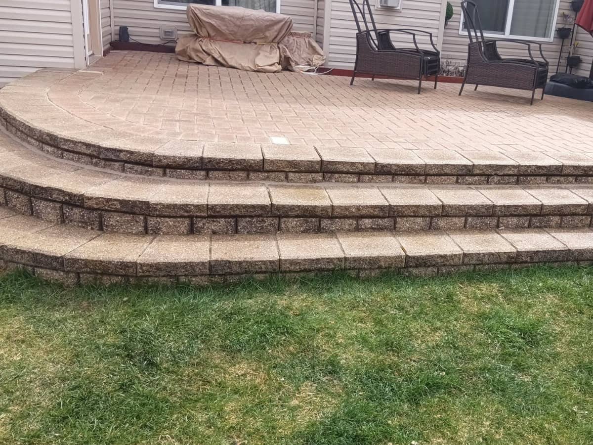 hardscape stone stairs