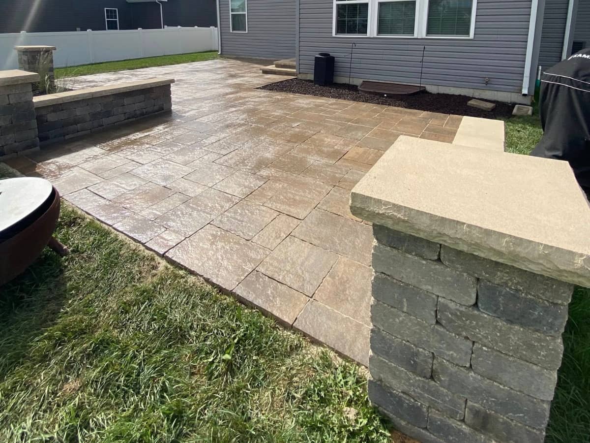 paved patio installation